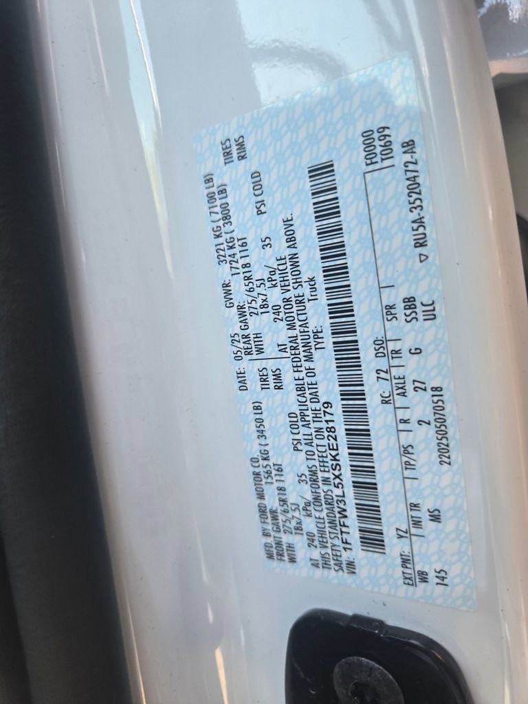 Used 2025 Ford F150 XLT w/ Equipment Group 301A Standard image 12