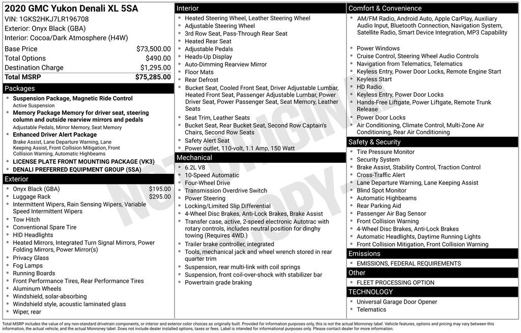 Used 2020 GMC Yukon XL Denali image 11