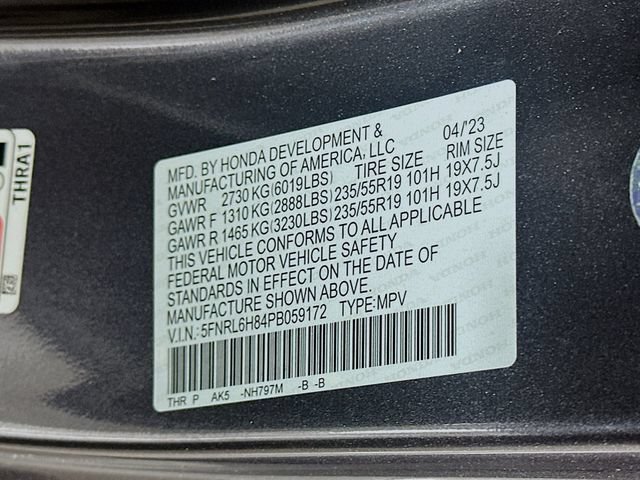 Certified 2023 Honda Odyssey Touring image 39