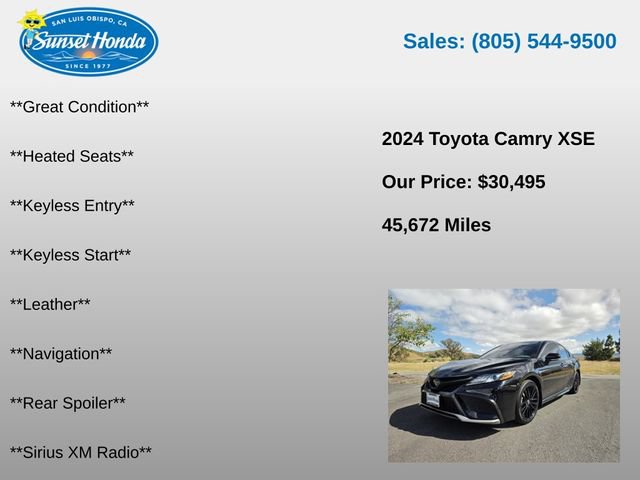 Used 2024 Toyota Camry XSE FWD image 14