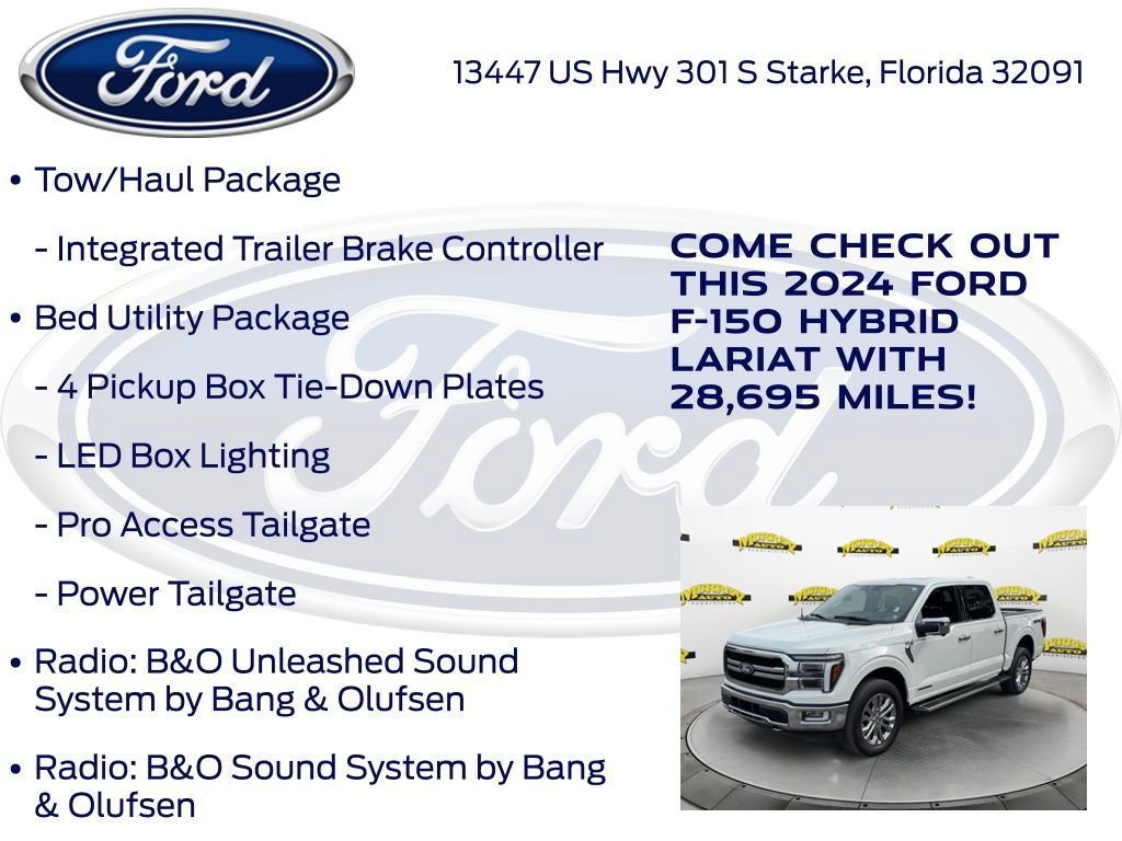 Certified 2024 Ford F150 Lariat w/ Equipment Group 502A High image 27