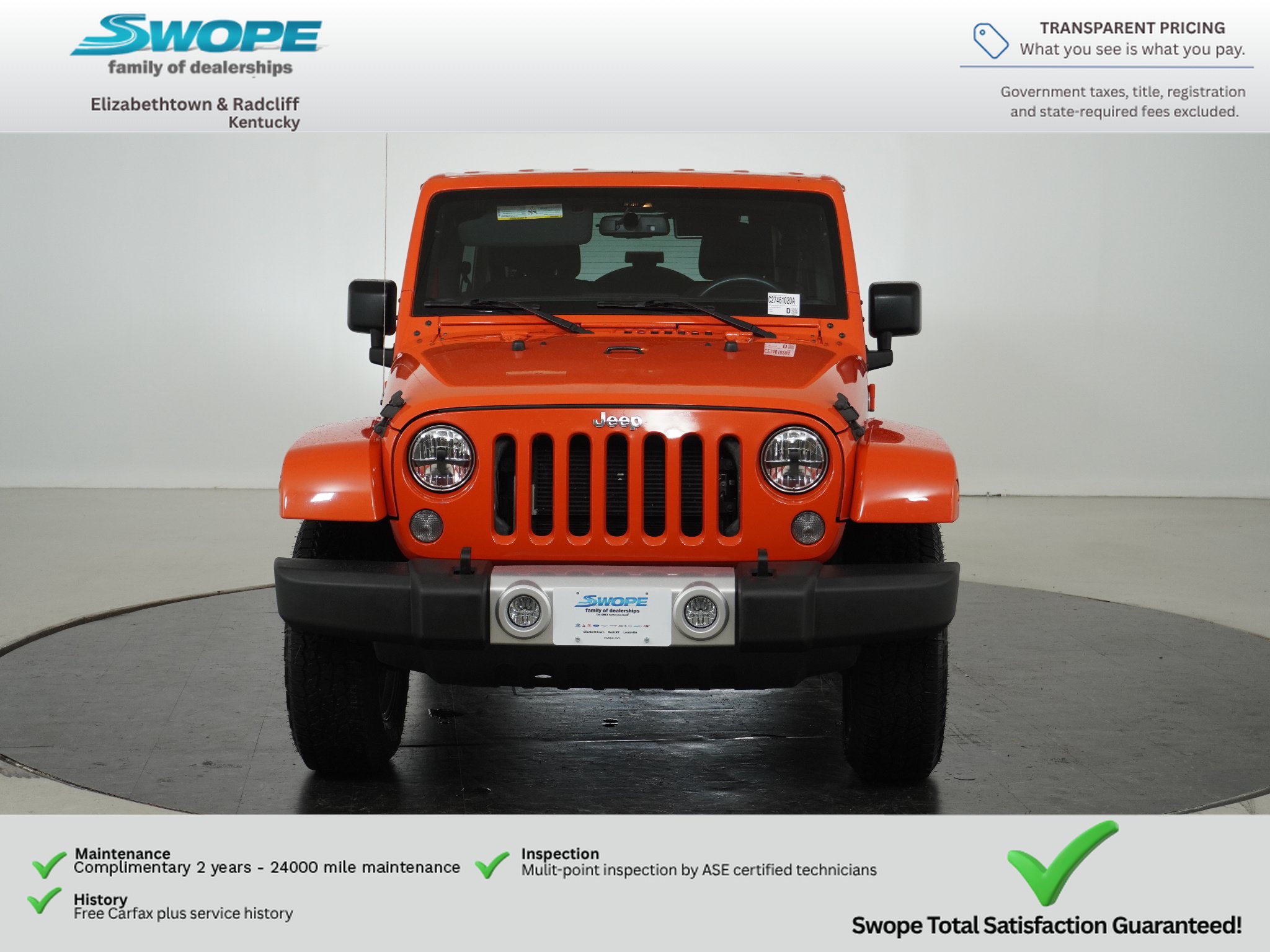 Used 2015 Jeep Wrangler Unlimited Sahara w/ Dual Top Group AWD/4WD image 8
