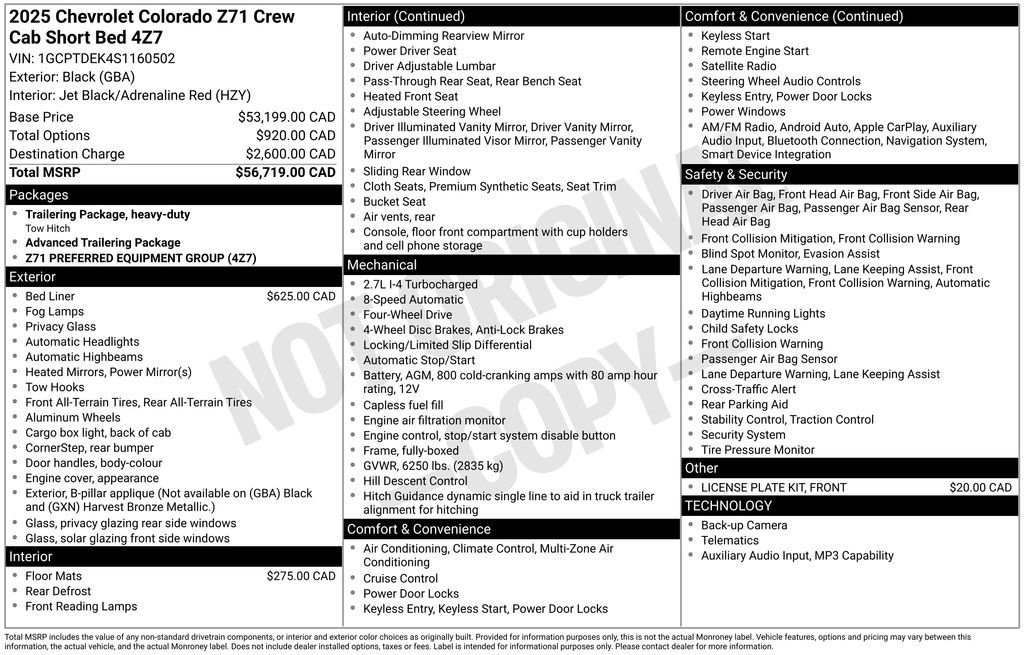 Used 2025 Chevrolet Colorado Z71 AWD/4WD image 2