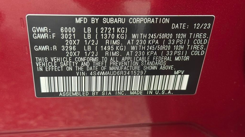 Used 2024 Subaru Ascent Limited w/ Technology Package image 8