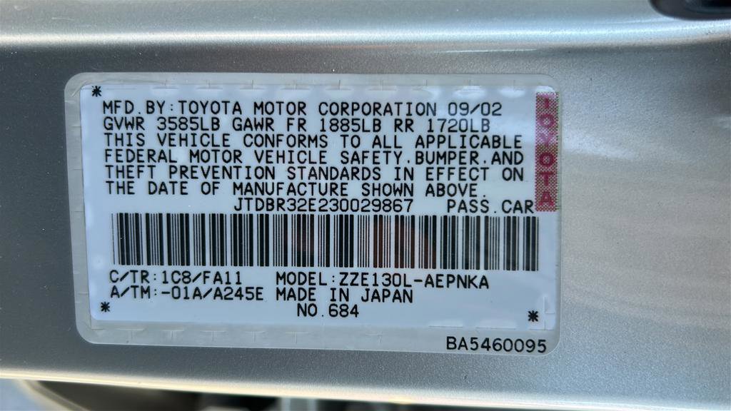 Used 2003 Toyota Corolla LE image 29