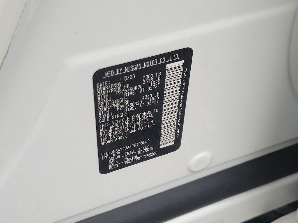 Certified 2023 Nissan Armada SL w/ Captain's Chairs Package RWD image 35