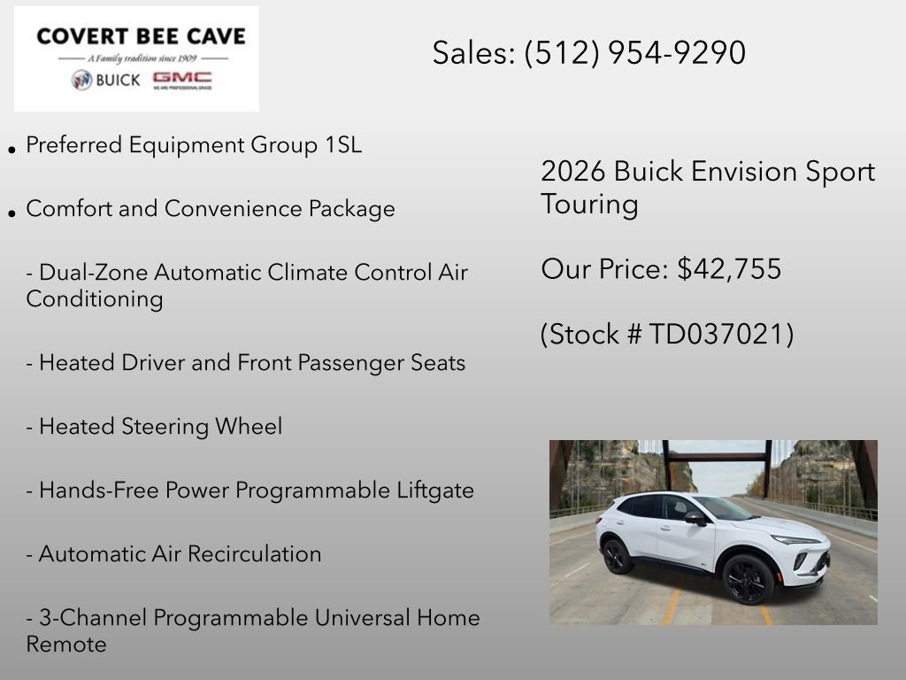 New 2026 Buick Envision Sport Touring AWD/4WD image 6