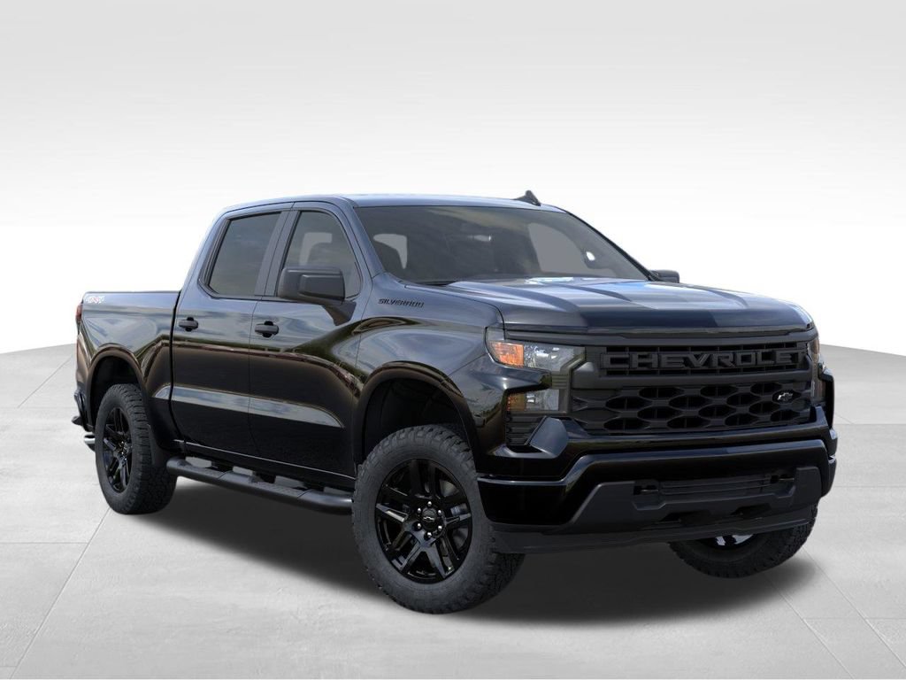 New 2026 Chevrolet Silverado 1500 Custom w/ Turbomax Blackout Package AWD/4WD image 7