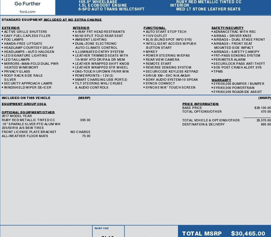 Used 2017 Ford Escape Titanium FWD image 2