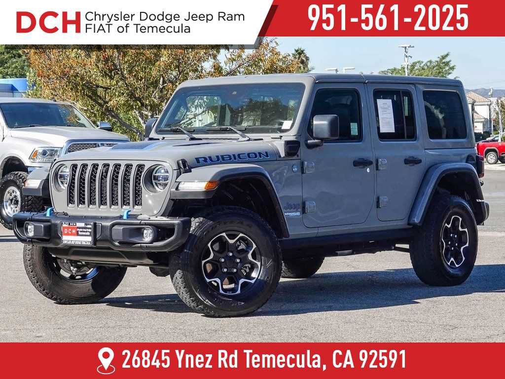 Used 2021 Jeep Wrangler Unlimited Rubicon 4xe w/ Steel Bumper Group