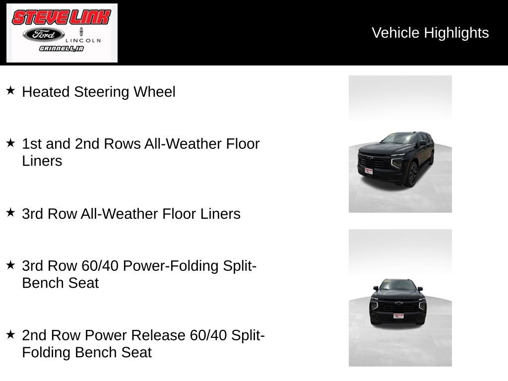 Used 2025 Chevrolet Tahoe RST w/ Comfort Package AWD/4WD image 22