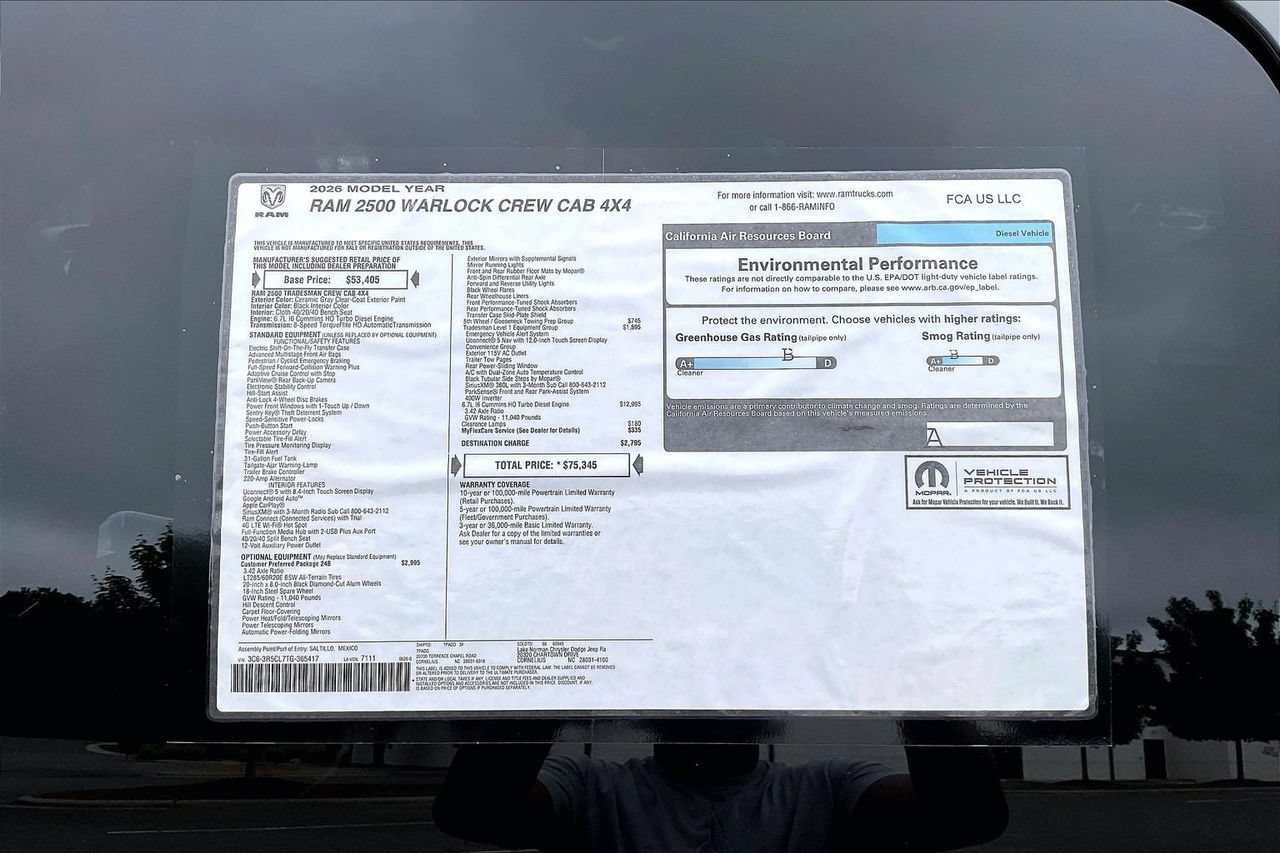 New 2026 RAM 2500 Warlock AWD/4WD image 37