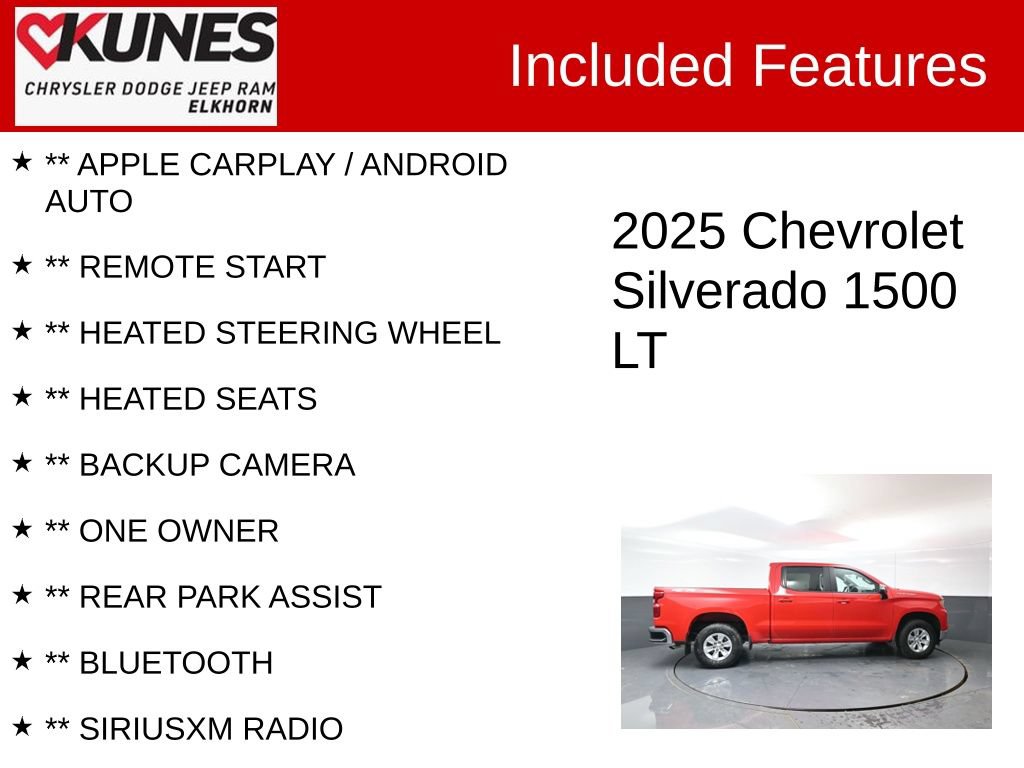 Used 2025 Chevrolet Silverado 1500 LT w/ Work Truck Package AWD/4WD image 2