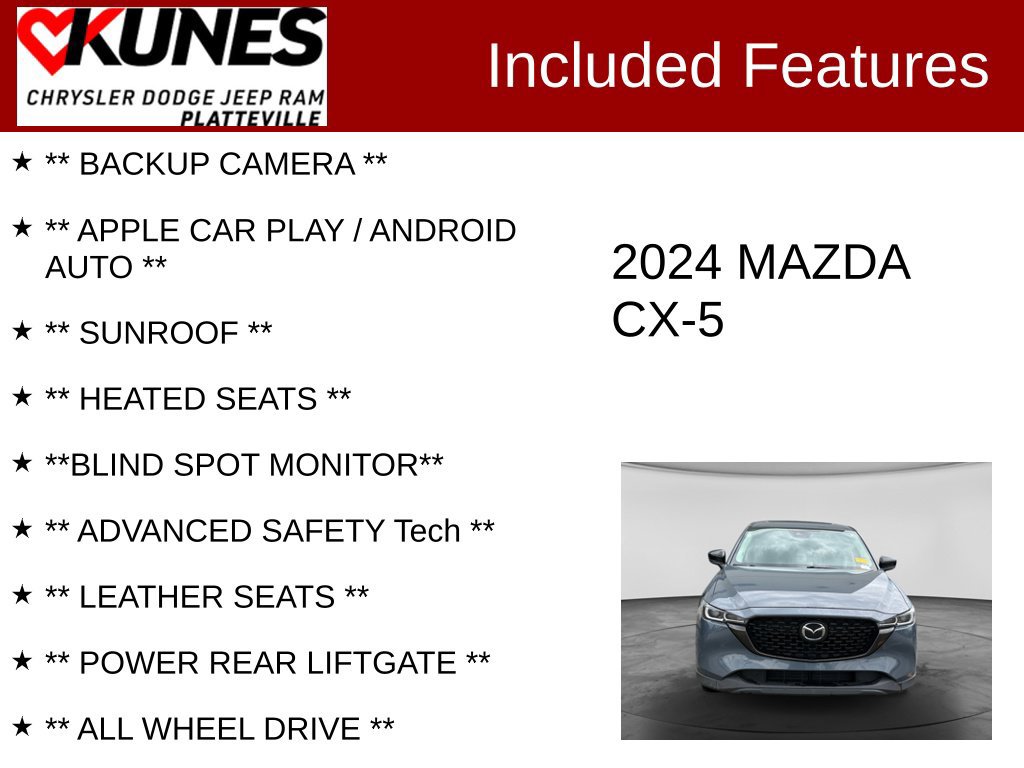 Used 2024 MAZDA CX-5 Carbon Edition AWD/4WD image 2