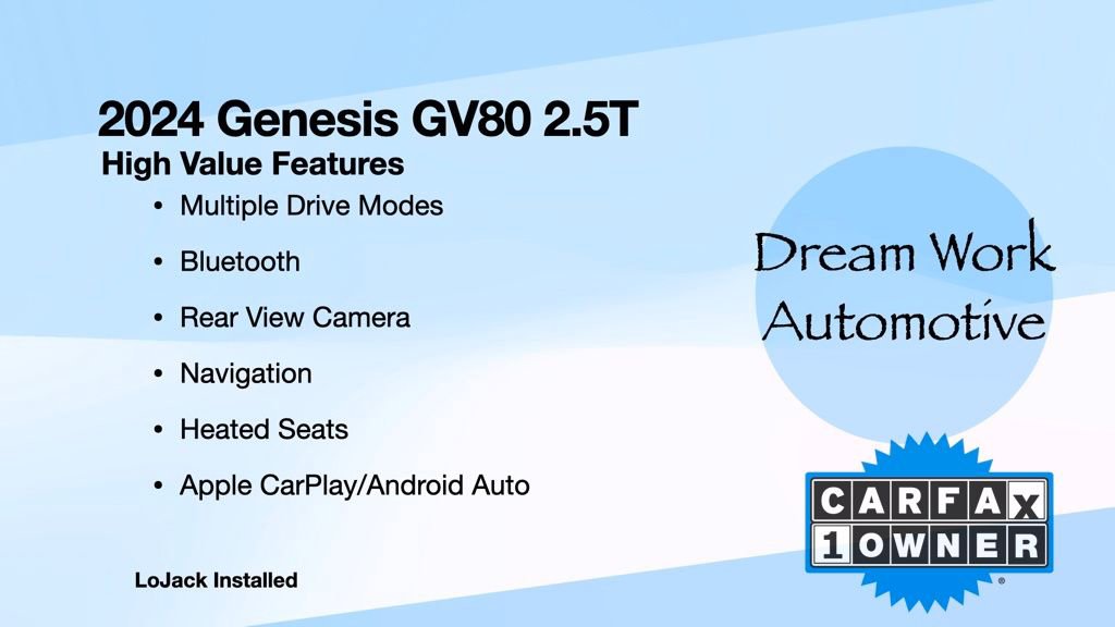 Used 2024 Genesis GV80 2.5T image 3