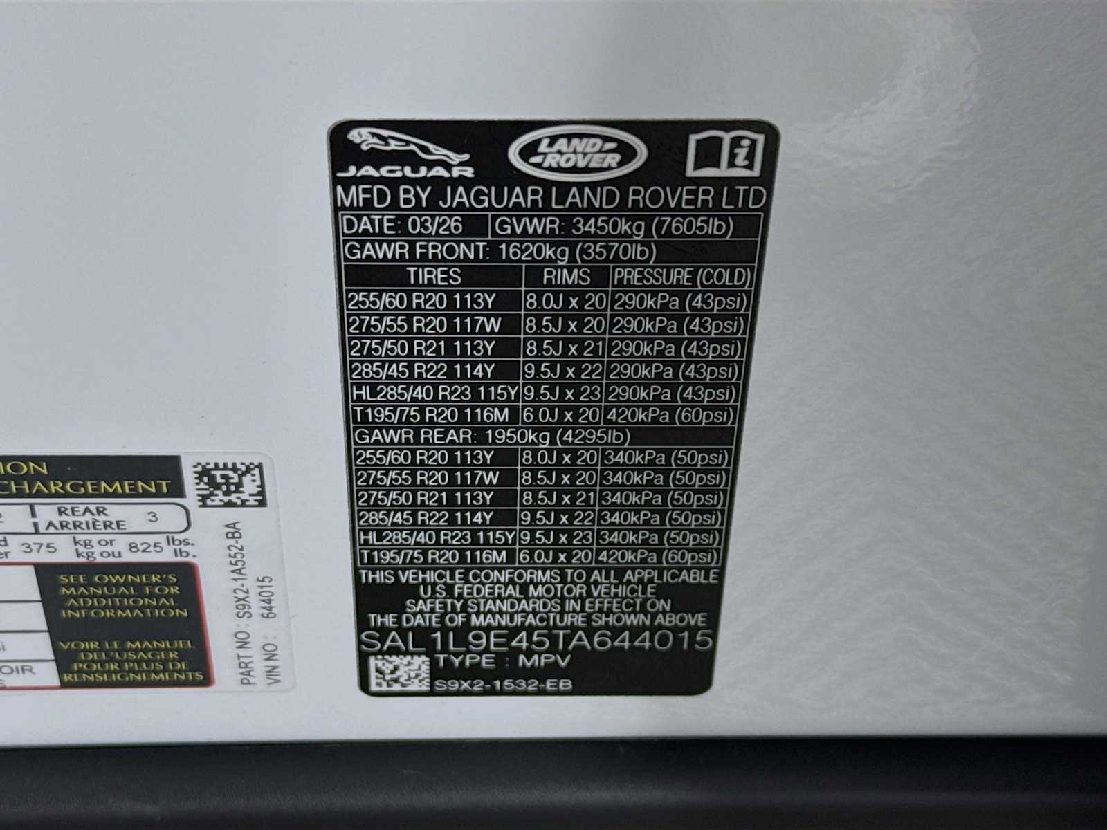 New 2026 Land Rover Range Rover Sport Dynamic SE AWD/4WD image 29