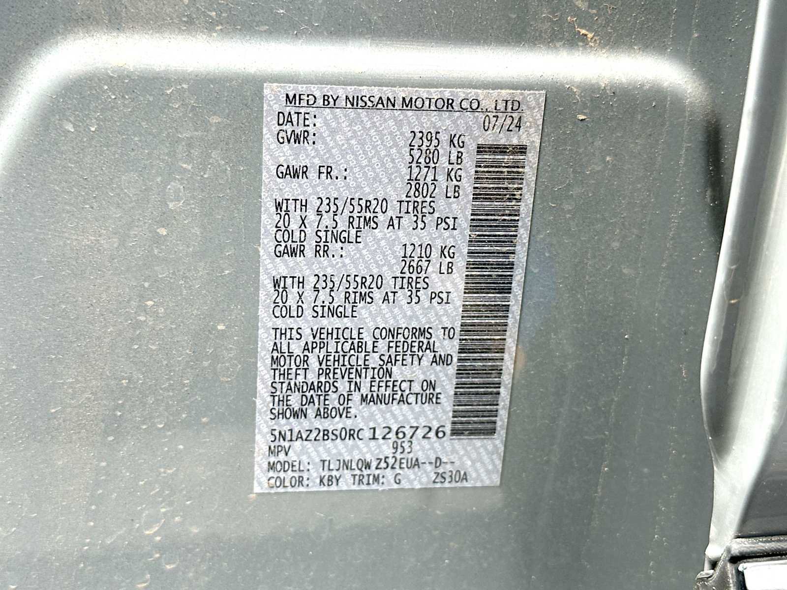 Used 2024 Nissan Murano SV w/ SV Midnight Edition Package image 22