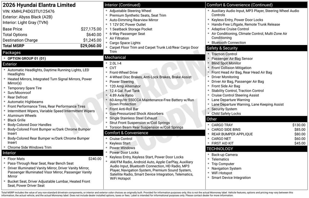 New 2026 Hyundai Elantra Limited image 5