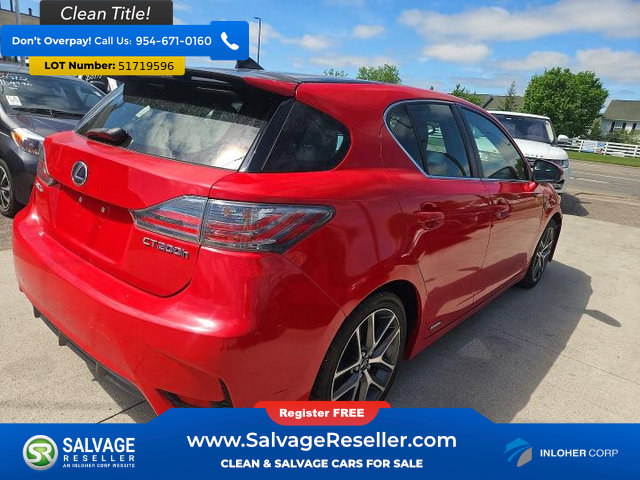 Used 2014 Lexus CT 200h w/ F Sport w/Nuluxe Interior FWD image 5