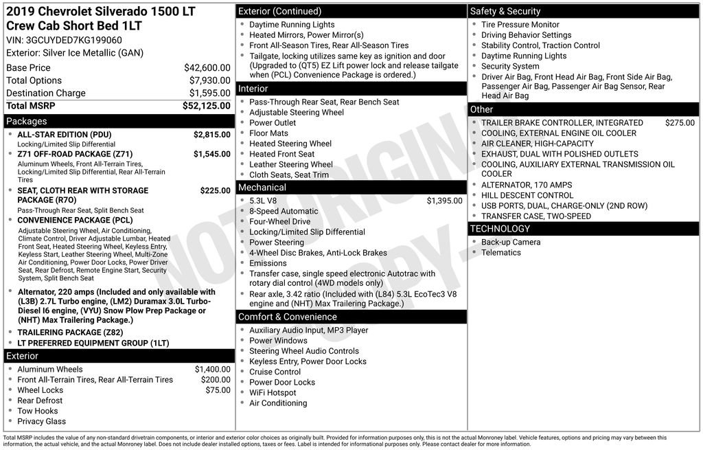 Used 2019 Chevrolet Silverado 1500 LT w/ All-Star Edition image 8