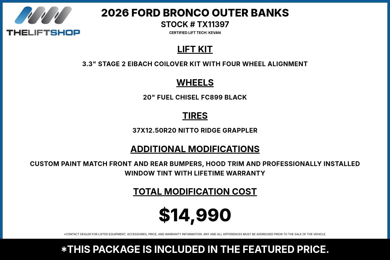 Used 2026 Ford Bronco Outer Banks AWD/4WD image 2
