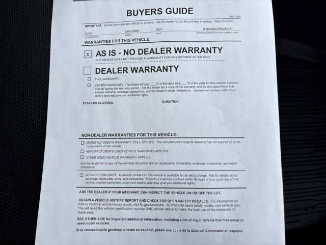 Used 2024 Ford Explorer ST w/ Equipment Group 401A AWD/4WD image 57