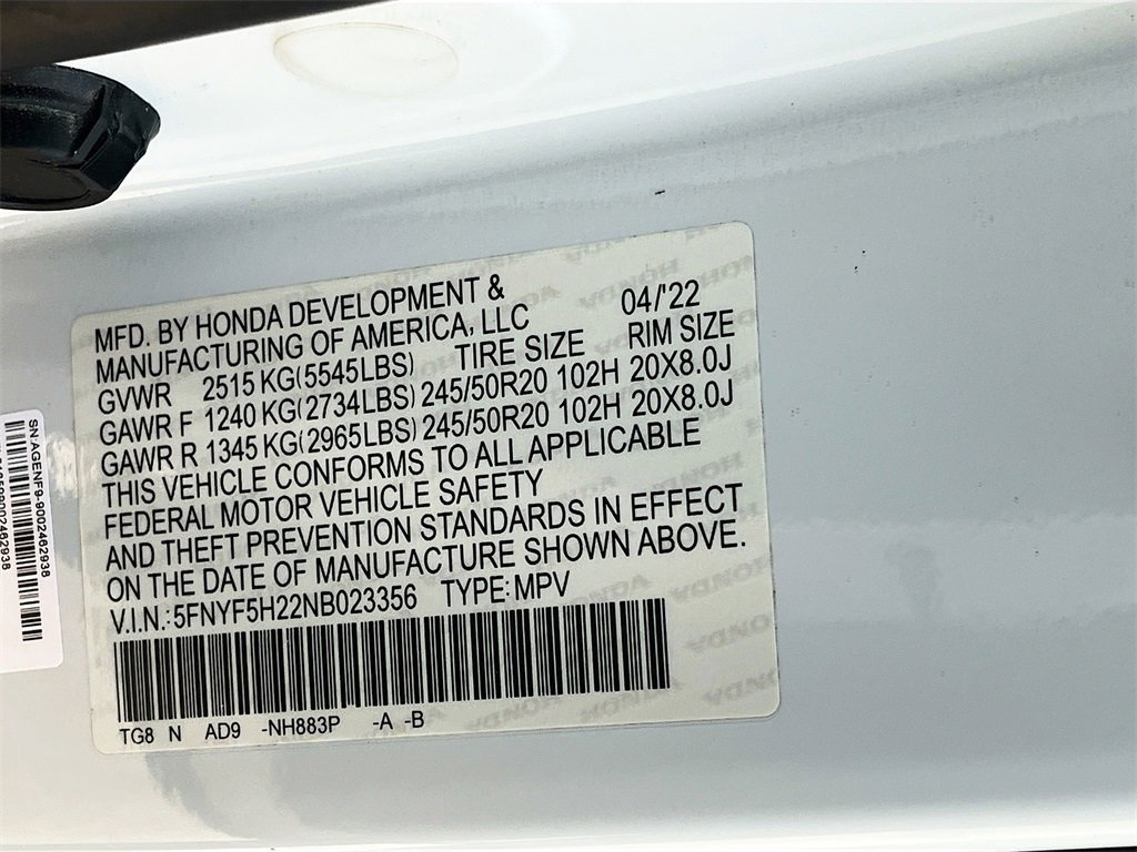 Used 2022 Honda Pilot Special Edition image 32