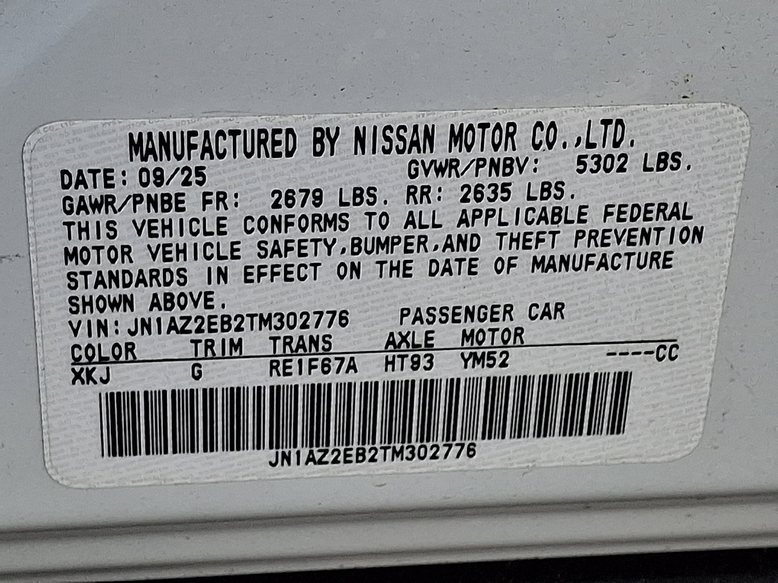 New 2026 Nissan Leaf Platinum+ w/ Cargo Package (Platinum+) FWD image 18