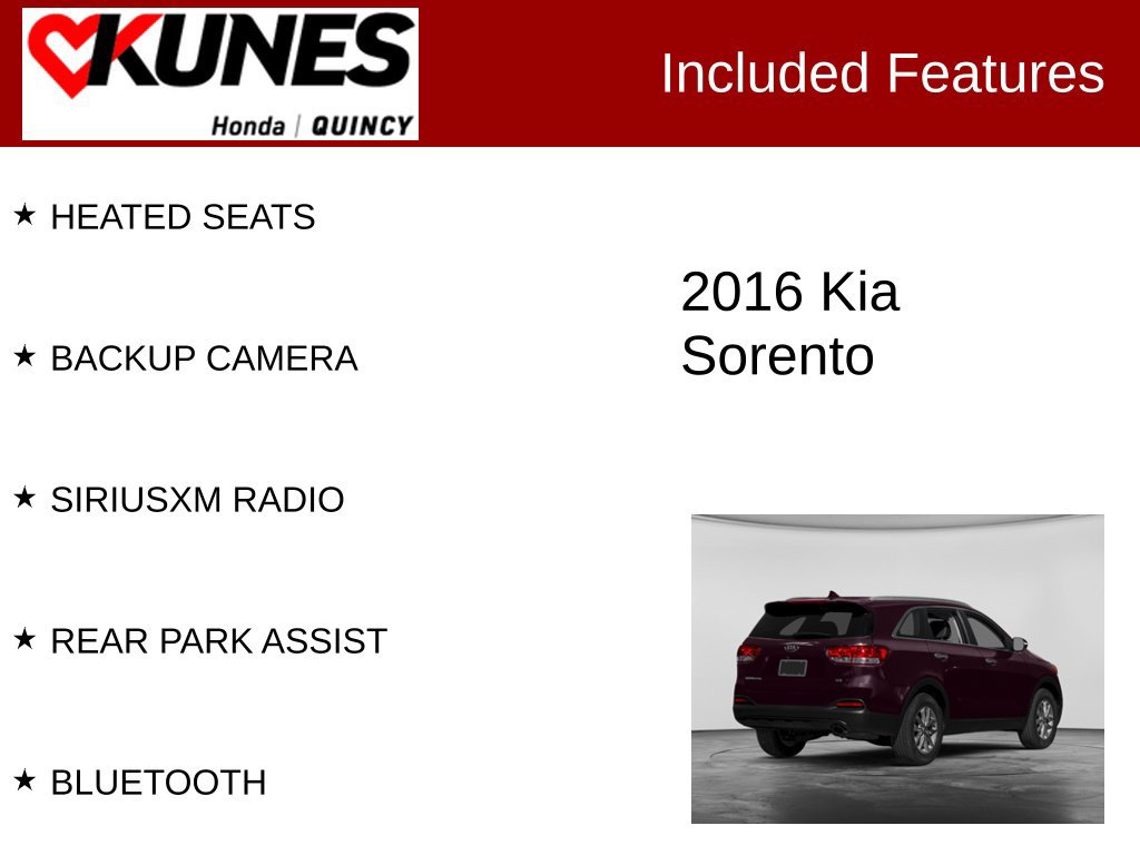 Used 2016 Kia Sorento FWD w/ LX Convenience Package image 2