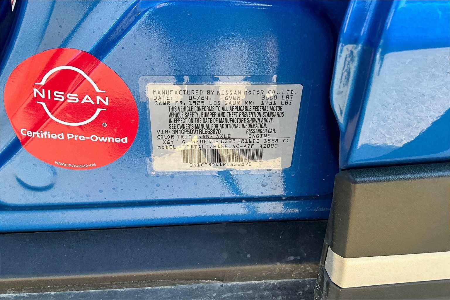 Certified 2024 Nissan Kicks SR image 30