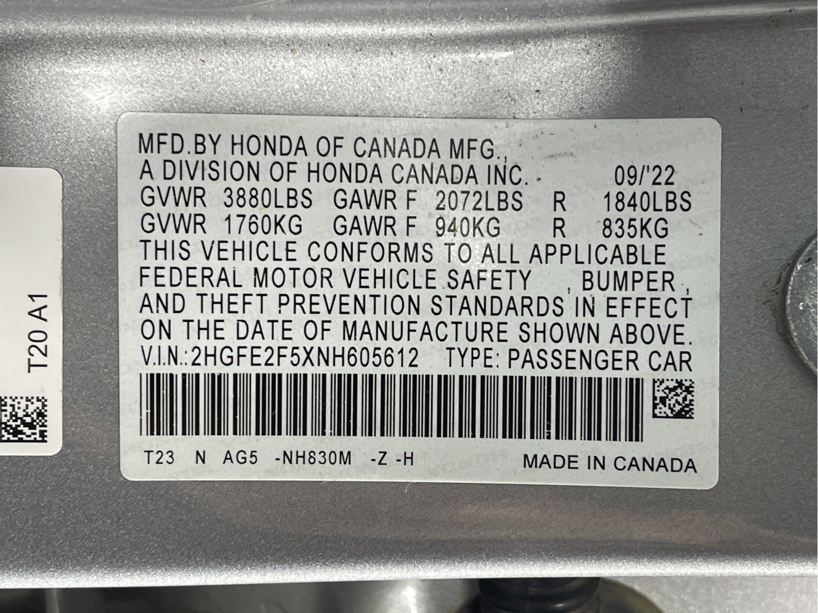 Used 2022 Honda Civic Sport image 35