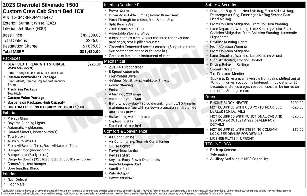 Used 2023 Chevrolet Silverado 1500 Custom image 41