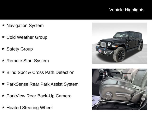Certified 2022 Jeep Wrangler Unlimited Sahara w/ Cold Weather Group image 8