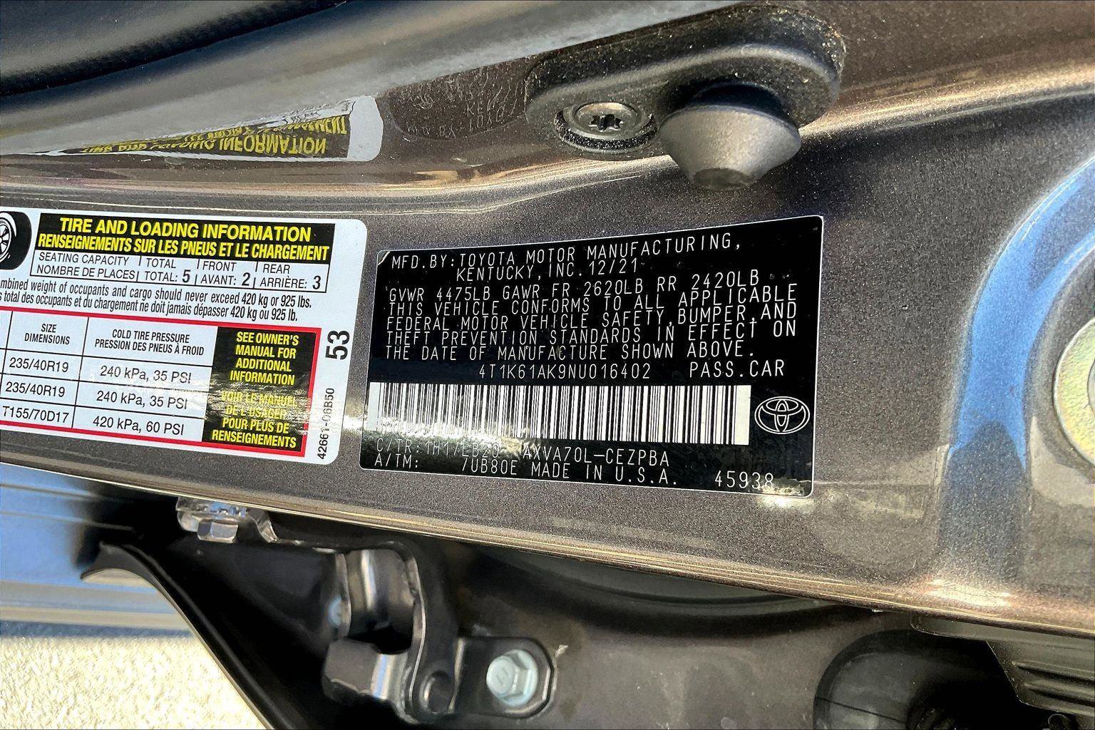 Used 2022 Toyota Camry XSE image 33