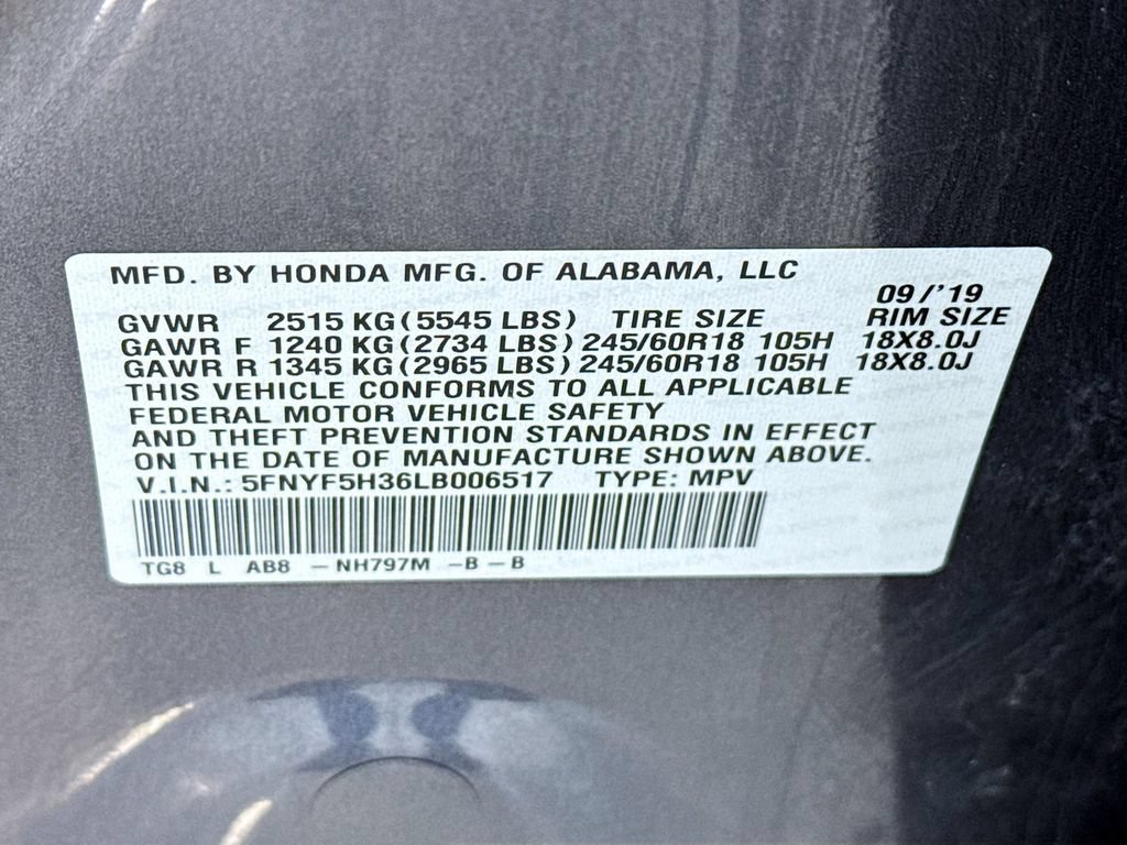 Certified 2020 Honda Pilot EX image 36