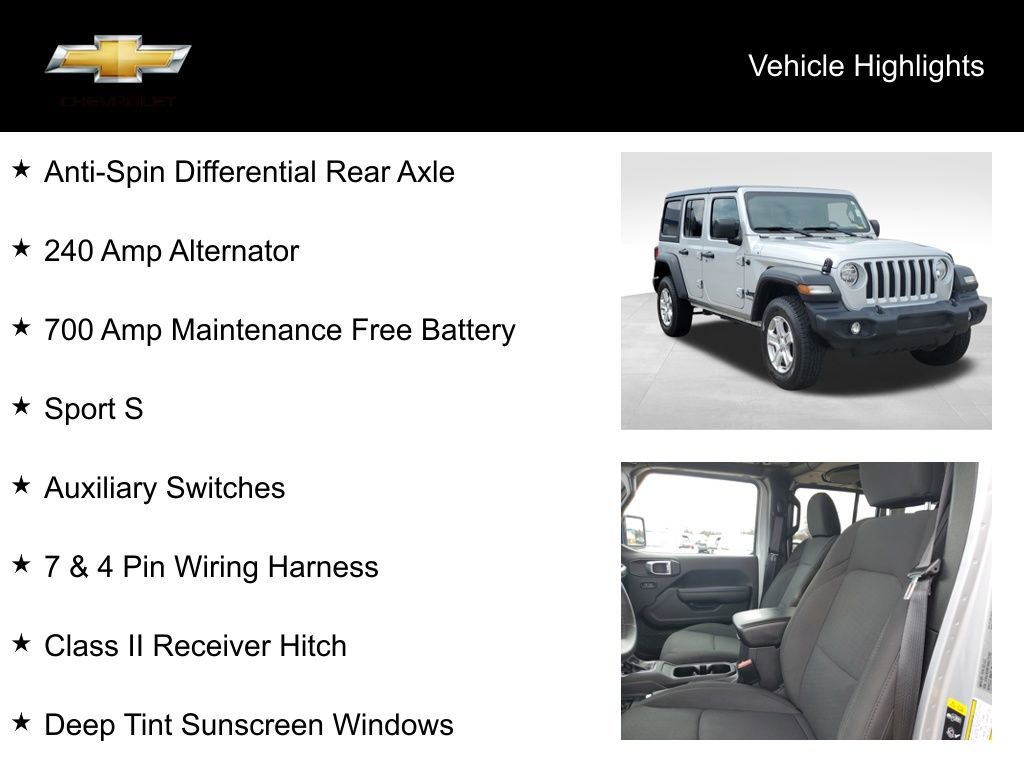 Used 2022 Jeep Wrangler Unlimited Sport AWD/4WD image 21