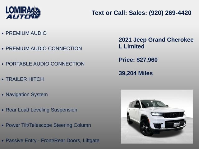 Used 2021 Jeep Grand Cherokee L Limited w/ Luxury Tech Group II AWD/4WD image 39