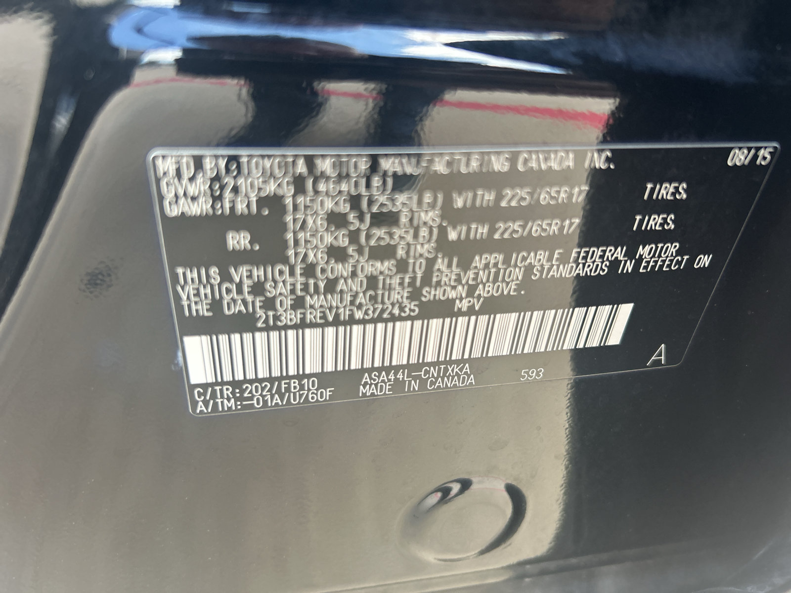 Used 2015 Toyota RAV4 LE AWD/4WD image 10