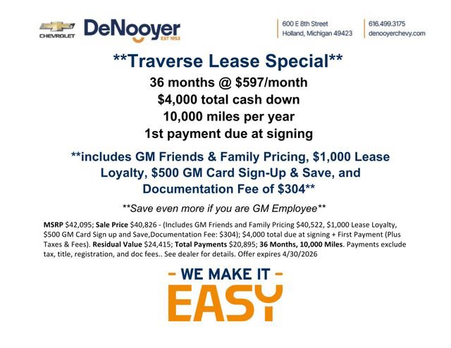 New 2026 Chevrolet Traverse LT w/ Midnight/Sport Edition image 2