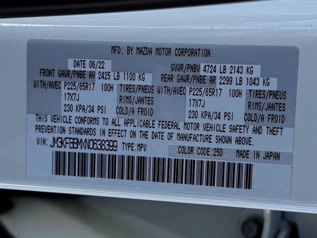 Used 2022 MAZDA CX-5 AWD 2.5 S w/ Select Package image 32