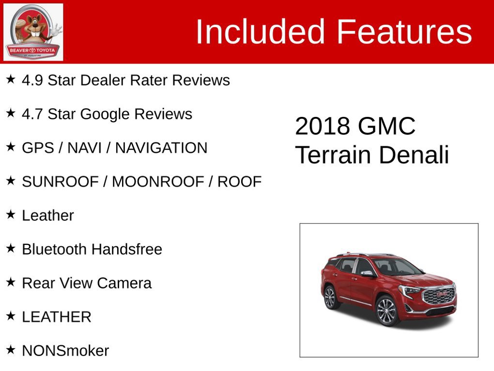 Used 2018 GMC Terrain Denali w/ Advanced Safety Package FWD image 4