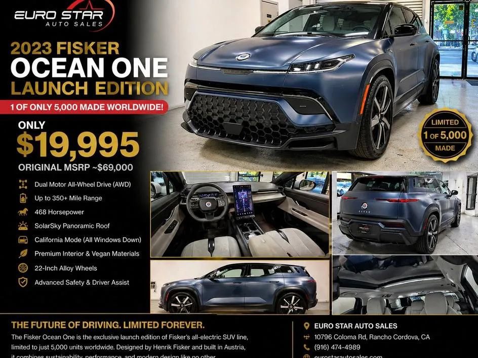 Used 2023 Fisker Ocean One AWD/4WD image 2