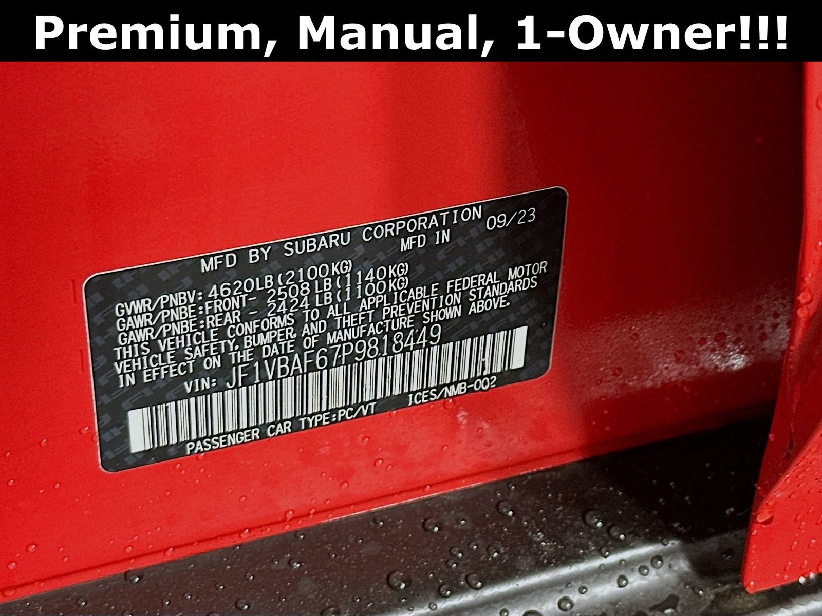 Used 2023 Subaru WRX Premium image 31