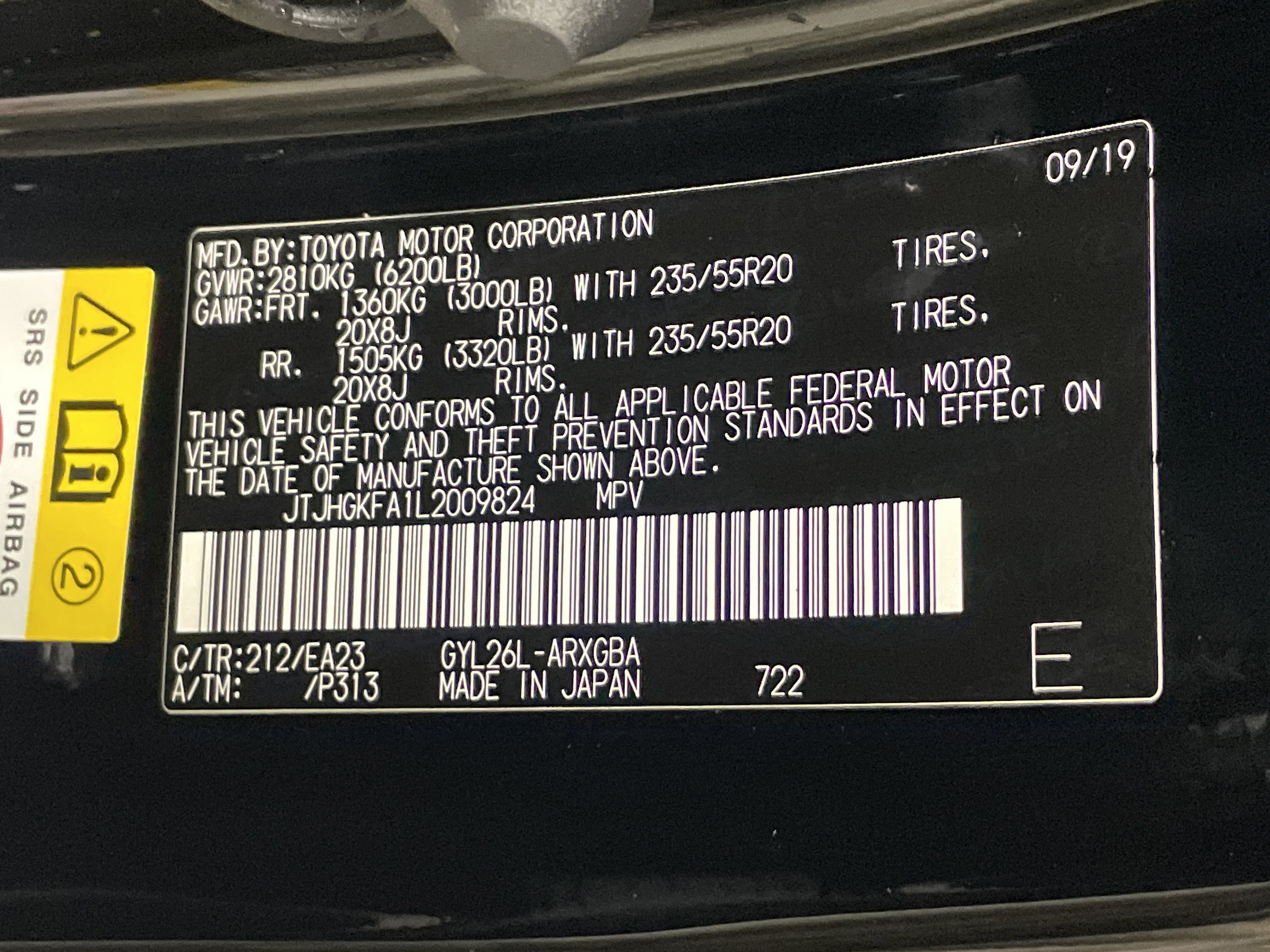 Used 2020 Lexus RX 450hL RX 450hL image 36