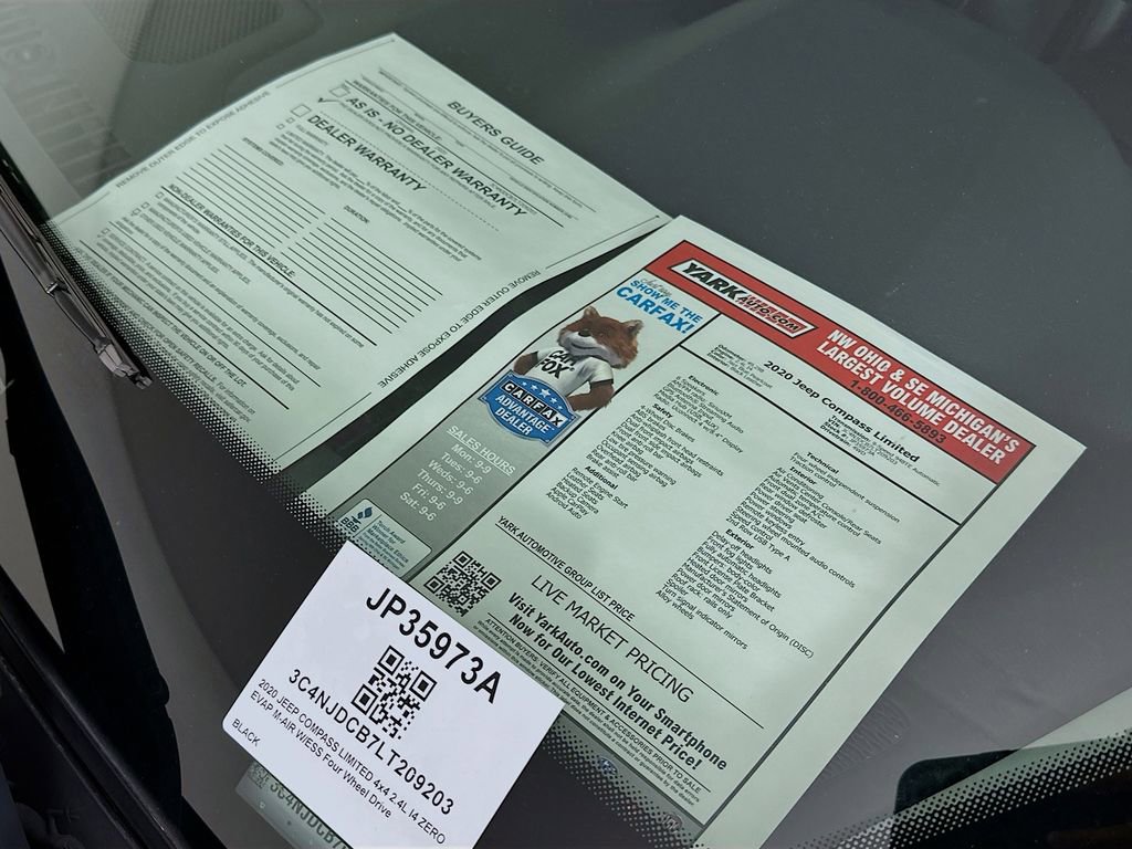 Certified 2020 Jeep Compass Limited AWD/4WD image 13