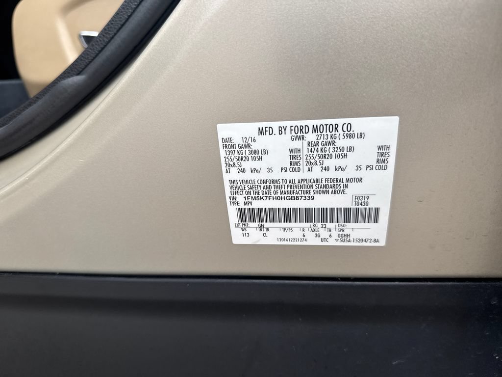 Used 2017 Ford Explorer Limited w/ Equipment Group 301A FWD image 30