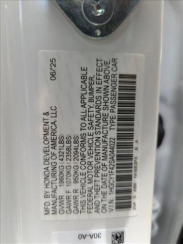 Certified 2025 Honda Accord SE image 17