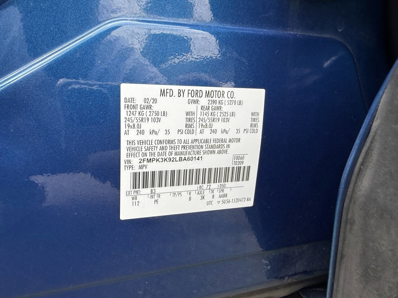 Used 2020 Ford Edge Titanium w/ Equipment Group 301A image 30