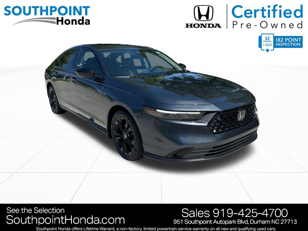 Certified 2025 Honda Accord SE