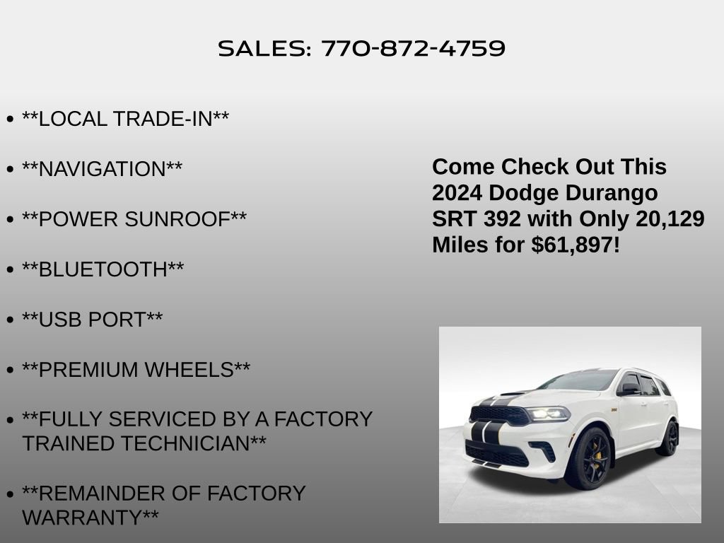 Used 2024 Dodge Durango SRT AWD/4WD image 25